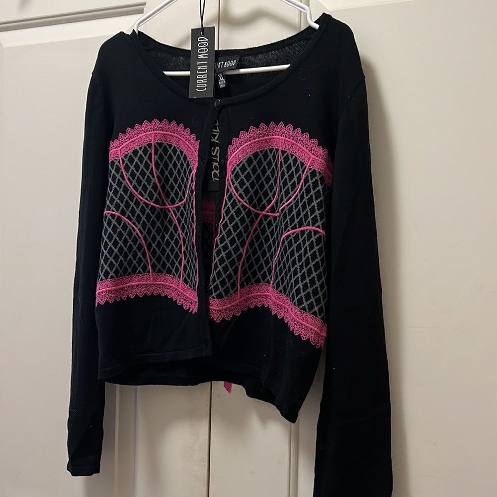 Dolls Kill button up cardigan new with tags.